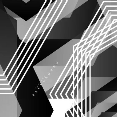 Siyah beyaz altıgen soyut arka plan