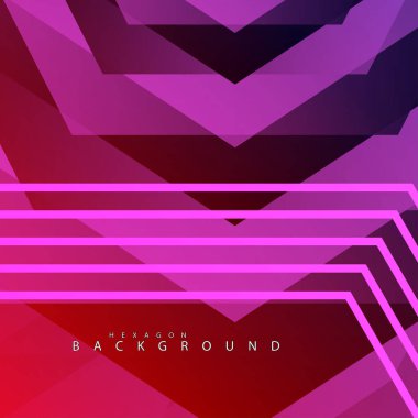 renkli altıgen soyut arka plan. Saydam vektör arka planı