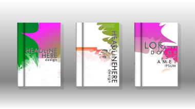 Renkli soyut sprey desenleri ile arka plan kapağı vektör tasarımı. Renk karışımı. Vektör Eps 10. Vektör çizimi