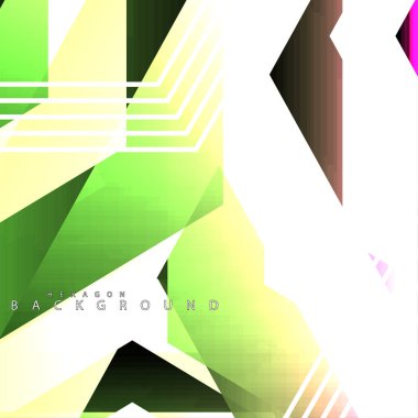 renkli altıgen soyut arka plan. Saydam vektör arka planı