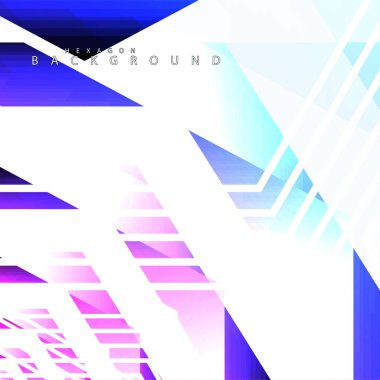 renkli altıgen soyut arka plan. Saydam vektör arka planı