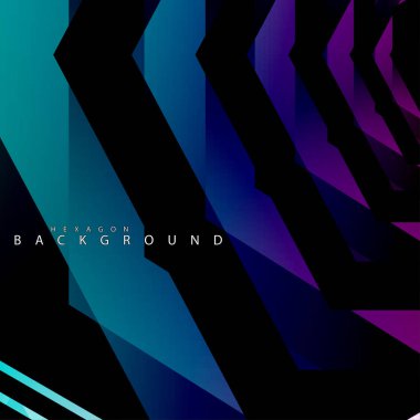 renkli altıgen soyut arka plan. Saydam vektör arka planı
