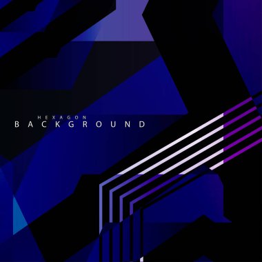 renkli altıgen soyut arka plan. Saydam vektör arka planı