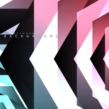 renkli altıgen soyut arka plan. Saydam vektör arka planı