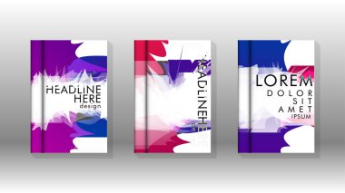 Renkli soyut sprey desenleri ile arka plan kapağı vektör tasarımı. Renk karışımı. Vektör Eps 10. Vektör çizimi