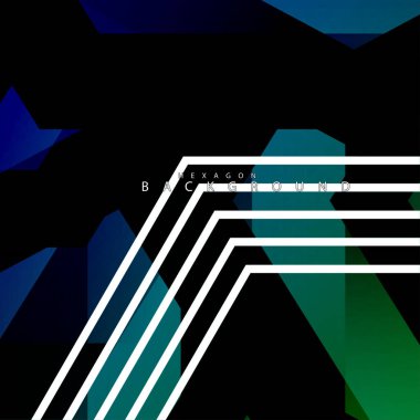 renkli altıgen soyut arka plan. Saydam vektör arka planı