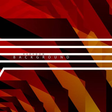 renkli altıgen soyut arka plan. Saydam vektör arka planı