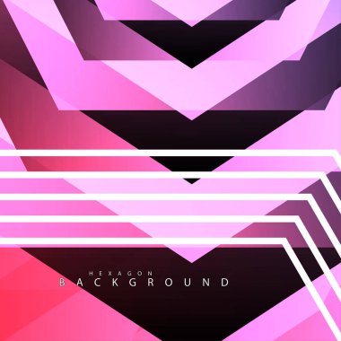 renkli altıgen soyut arka plan. Saydam vektör arka planı