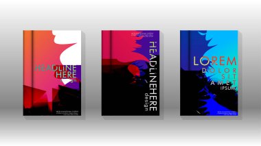 Renkli soyut sprey desenleri ile arka plan kapağı vektör tasarımı. Renk karışımı. Vektör Eps 10. Vektör çizimi