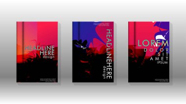 Renkli soyut sprey desenleri ile arka plan kapağı vektör tasarımı. Renk karışımı. Vektör Eps 10. Vektör çizimi