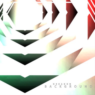 renkli altıgen soyut arka plan. Saydam vektör arka planı