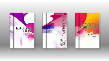 Renkli soyut sprey desenleri ile arka plan kapağı vektör tasarımı. Renk karışımı. Vektör Eps 10. Vektör çizimi