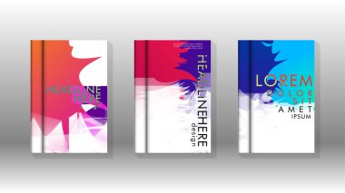 Renkli soyut sprey desenleri ile arka plan kapağı vektör tasarımı. Renk karışımı. Vektör Eps 10. Vektör çizimi