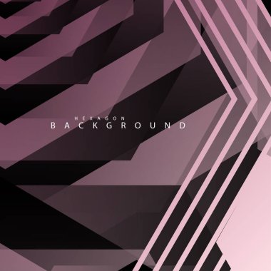 renkli altıgen soyut arka plan. Saydam vektör arka planı