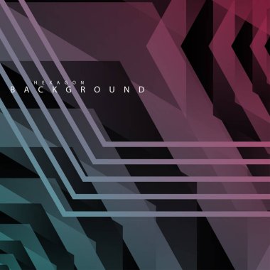 renkli altıgen soyut arka plan. Saydam vektör arka planı