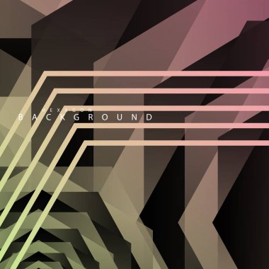 renkli altıgen soyut arka plan. Saydam vektör arka planı