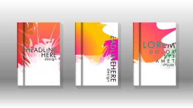 Renkli soyut sprey desenleri ile arka plan kapağı vektör tasarımı. Renk karışımı. Vektör Eps 10. Vektör çizimi