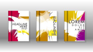 Renkli soyut sprey desenleri ile arka plan kapağı vektör tasarımı. Renk karışımı. Vektör Eps 10. Vektör çizimi