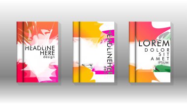 Renkli soyut sprey desenleri ile arka plan kapağı vektör tasarımı. Renk karışımı. Vektör Eps 10. Vektör çizimi