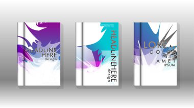 Renkli soyut sprey desenleri ile arka plan kapağı vektör tasarımı. Renk karışımı. Vektör Eps 10. Vektör çizimi