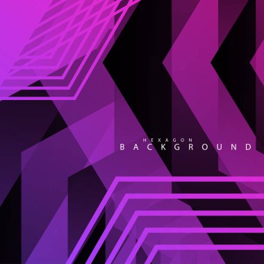 renkli altıgen soyut arka plan. Saydam vektör arka planı