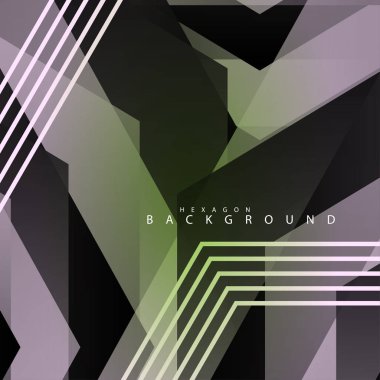 renkli altıgen soyut arka plan. Saydam vektör arka planı