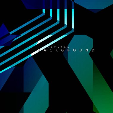 renkli altıgen soyut arka plan. Saydam vektör arka planı