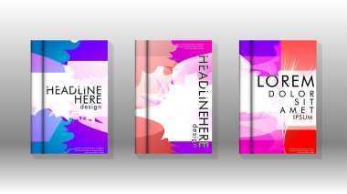 Renkli soyut sprey desenleri ile arka plan kapağı vektör tasarımı. Renk karışımı. Vektör Eps 10. Vektör çizimi