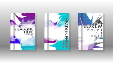 Renkli soyut sprey desenleri ile arka plan kapağı vektör tasarımı. Renk karışımı. Vektör Eps 10. Vektör çizimi