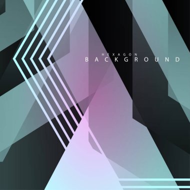 renkli altıgen soyut arka plan. Saydam vektör arka planı