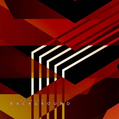 renkli altıgen soyut arka plan. Saydam vektör arka planı