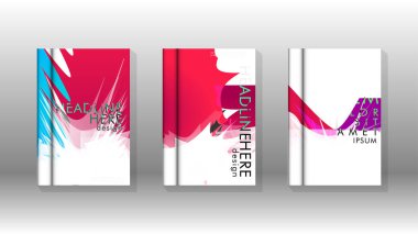 Renkli soyut sprey desenleri ile arka plan kapağı vektör tasarımı. Renk karışımı. Vektör Eps 10. Vektör çizimi