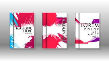 Renkli soyut sprey desenleri ile arka plan kapağı vektör tasarımı. Renk karışımı. Vektör Eps 10. Vektör çizimi