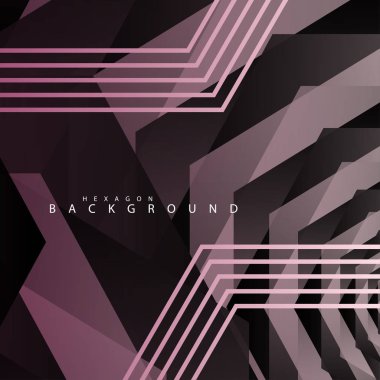 renkli altıgen soyut arka plan. Saydam vektör arka planı
