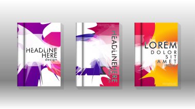 Renkli soyut sprey desenleri ile arka plan kapağı vektör tasarımı. Renk karışımı. Vektör Eps 10. Vektör çizimi