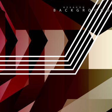 renkli altıgen soyut arka plan. Saydam vektör arka planı