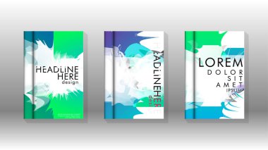 Renkli soyut sprey desenleri ile arka plan kapağı vektör tasarımı. Renk karışımı. Vektör Eps 10. Vektör çizimi