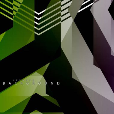 renkli altıgen soyut arka plan. Saydam vektör arka planı