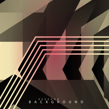 renkli altıgen soyut arka plan. Saydam vektör arka planı