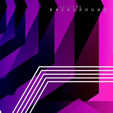 renkli altıgen soyut arka plan. Saydam vektör arka planı