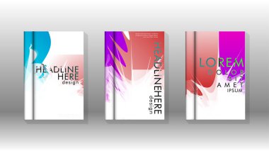 Renkli soyut sprey desenleri ile arka plan kapağı vektör tasarımı. Renk karışımı. Vektör Eps 10. Vektör çizimi