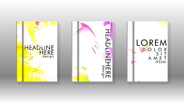 Renkli soyut sprey desenleri ile arka plan kapağı vektör tasarımı. Renk karışımı. Vektör Eps 10. Vektör çizimi