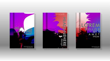 Renkli soyut sprey desenleri ile arka plan kapağı vektör tasarımı. Renk karışımı. Vektör Eps 10. Vektör çizimi