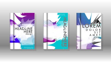 Renkli soyut sprey desenleri ile arka plan kapağı vektör tasarımı. Renk karışımı. Vektör Eps 10. Vektör çizimi