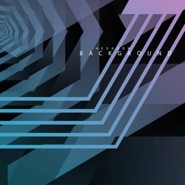 renkli altıgen soyut arka plan. Saydam vektör arka planı