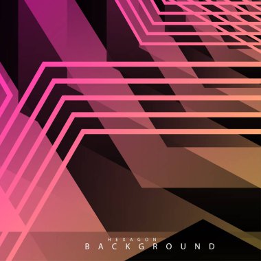 renkli altıgen soyut arka plan. Saydam vektör arka planı