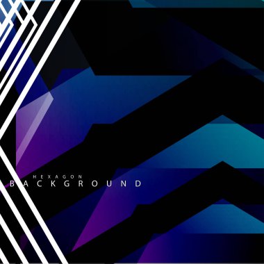 renkli altıgen soyut arka plan. Saydam vektör arka planı