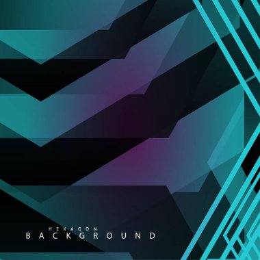 renkli altıgen soyut arka plan. Saydam vektör arka planı