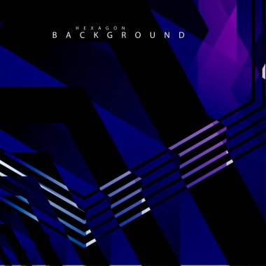 renkli altıgen soyut arka plan. Saydam vektör arka planı