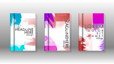 Renkli soyut sprey desenleri ile arka plan kapağı vektör tasarımı. Renk karışımı. Vektör Eps 10. Vektör çizimi